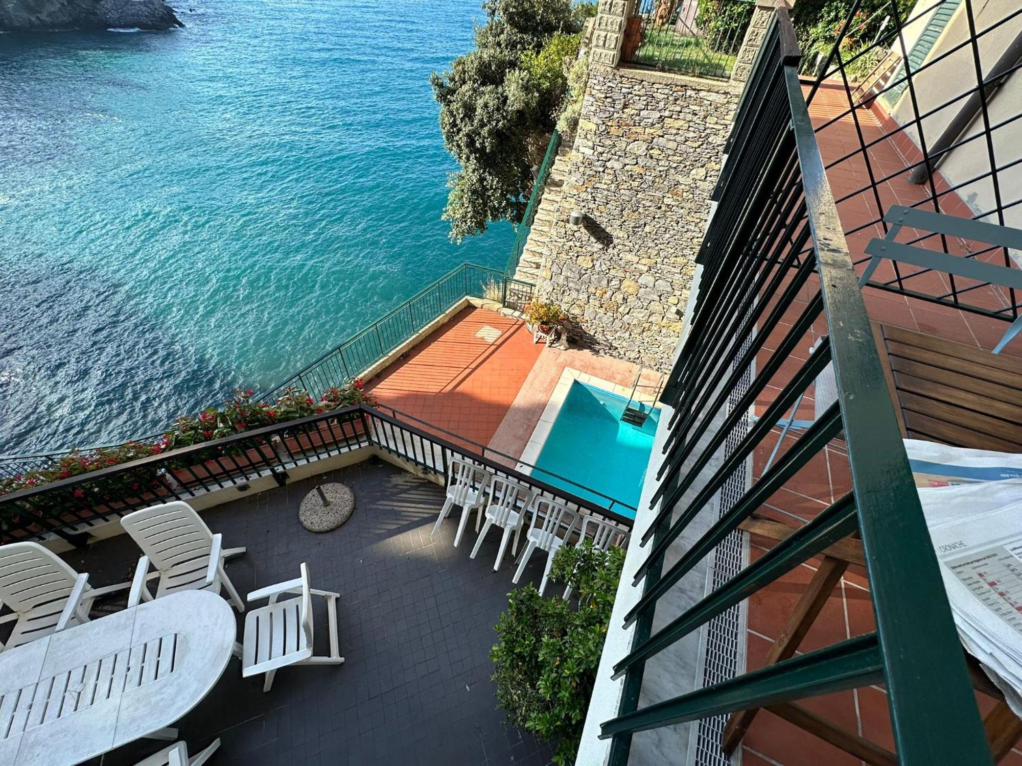 Pieve Ligure A Picco Sul Mare Con Piscina Villa Regina מראה חיצוני תמונה